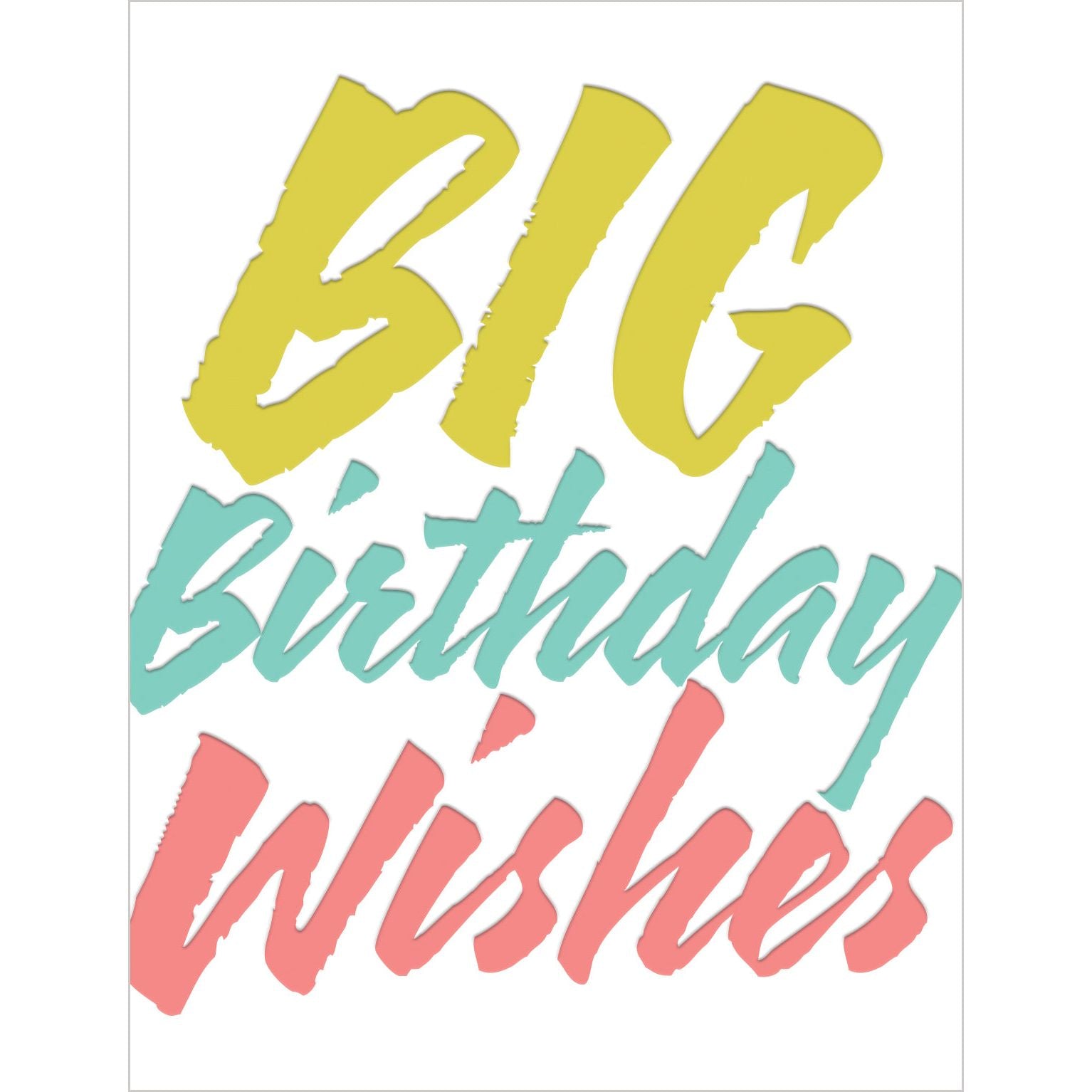 Birthday - Big Birthday Wishes Card - Gia Graham - Cardmore